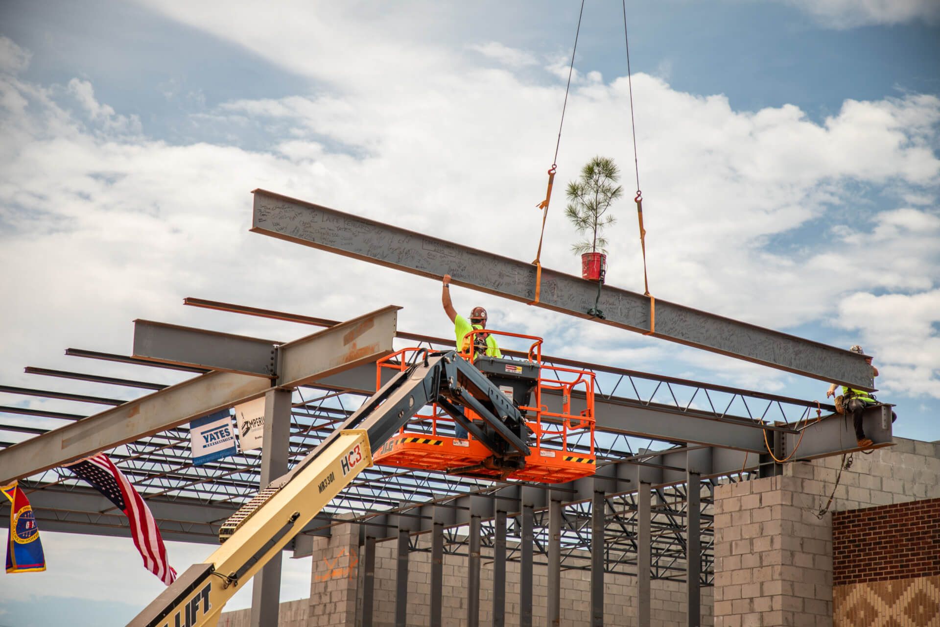 Yates Celebrates the Topping Out of Choctaw Central High School